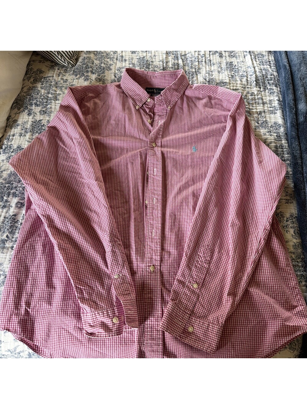 Ralph Lauren Classic Fit XXL Button-Down Shirt Red Checkered